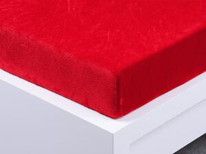 XPOSE® Mikroplyšové prostěradlo Exclusive - červené 180x200 cm