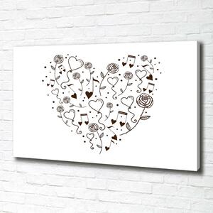 Moderní obraz canvas na rámu Srdce oc-59632729