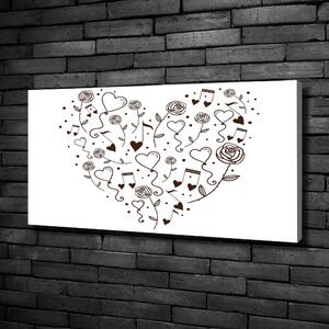Moderní obraz canvas na rámu Srdce oc-59632729