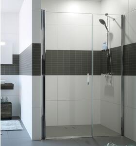 EBS Urbanis Pantové dveře 110 cm s protisegmentem, stříbrná lesk/čiré sklo