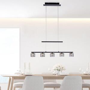 Paul Neuhaus Závěsné LED svítidlo HYDRA, 23W, d. 80 cm, 3000K Barva: Černá
