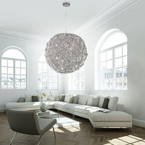 Paul Neuhaus Závěsné LED luxusní svítidlo SAREA, 600W, ø 75 cm Barva: Stříbrná