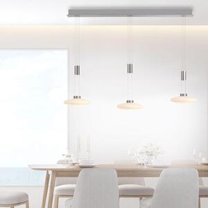Paul Neuhaus Závěsné LED svítidlo LAUTADA, 26W, d. 116 cm, 3000K stmívatelné Barva: Stříbrná