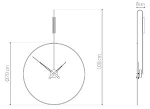 Nomon designové nástěnné hodiny Daro