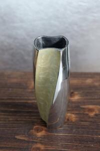 Krémově stříbrná váza Cappucino 21cm