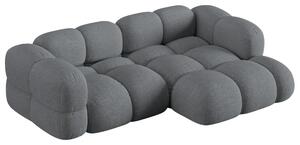 -25 % Dny MOMENTI– Cosmopolitan Design Šedá rohová pohovka Loretto 250 cm, pravá