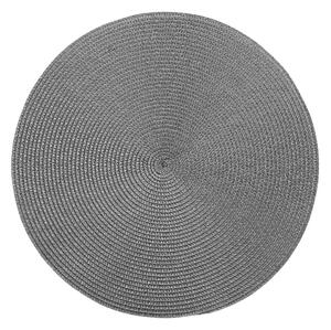AMBIENTE Prostírání kulaté 38 cm - tm. šedá