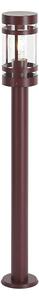 Moderní venkovní lampa tmavě červená 80 cm IP44 - Gleam