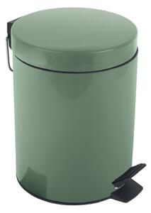 Spirella pedálový odpadkový koš SYDNEY, bazalkově zelená ocel, 3 L