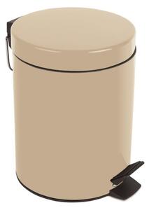 Spirella pedálový odpadkový koš SYDNEY, pískově béžová ocel, 3 L