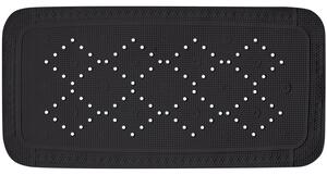 Spirella protiskluzová podložka do vany ALASKA, černá, PVC, 71 x 36 cm