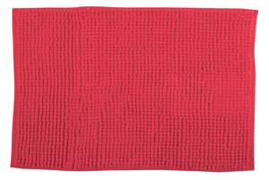 MSV koupelnová předložka CHENILLE, červená, mikrovlákno, protiskluzová, 40 x 60 cm