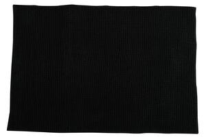 MSV koupelnová předložka CHENILLE, černá, mikrovlákno, protiskluzová, 60 x 90 cm