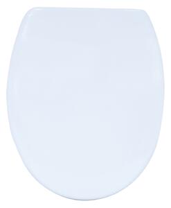 MSV WC prkénko, bílé, duroplast, panty z nerezové oceli