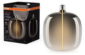 Kouřová LED žárovka E27 4.8W VINTAGE OVAL, teplá bílá