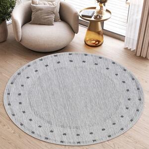 Makro Abra Kulatý koberec Sisal MELISSA KE63A šedý Rozměr: průměr 100 cm