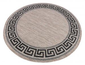 Makro Abra Kulatý koberec Sisal MELISSA KF91A hnědý Rozměr: průměr 120 cm