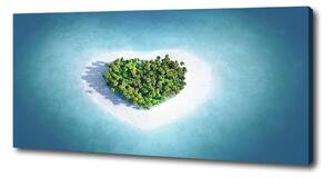 Foto obraz na plátně Ostrov tvar srdce oc-62543083