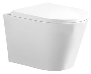 BPS-koupelny Závěsná WC mísa se SoftClose sedátkem PRIMA WH TR 02, bílá