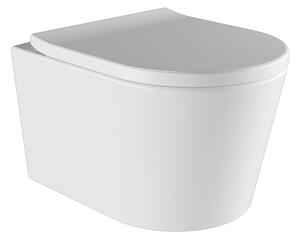 BPS-koupelny Závěsná WC mísa se SoftClose sedátkem ELITE WH 02, bílá