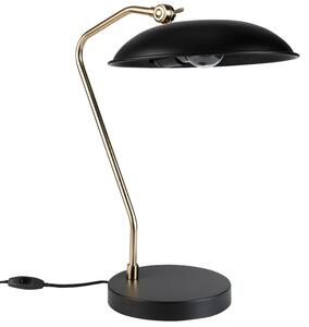 Černá kovová stolní lampa DUTCHBONE LIAM