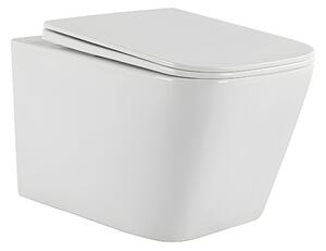 BPS-koupelny Závěsná WC mísa se SoftClose sedátkem AQUA WH 03, bílá