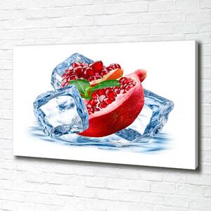 Foto obraz na plátně Granátové jablko s ledem oc-62722743