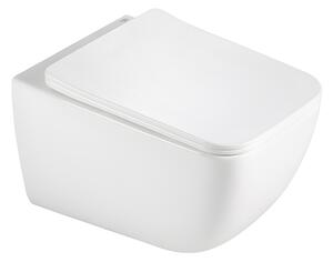 BPS-koupelny Závěsná WC mísa se SoftClose sedátkem YUZU WH TR 03, bílá