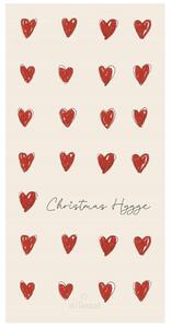 Ib Laursen Papírové ubrousky Christmas Hearts - 16 ks IBL390