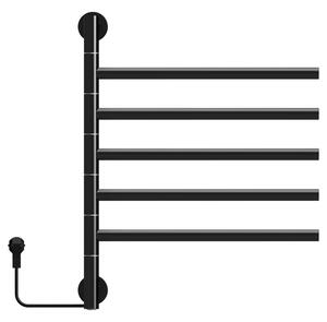 BPS-koupelny Elektrický koupelnový radiátor DORIAN BL 1 230W, 51,6x62,2 cm, černý