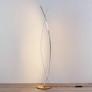 LED stojací lampa Marija, elegantní zlatý vzhled