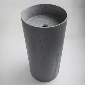 BPS-koupelny Volně stojící umyvadlo z konglomerátu SCOT 4 GR WOF 860 ø40 cm, šedé