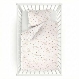 Kvalitex Bavlněné povlečení do dětské postýlky Stars 1x 90/135, 1x 45/60cm