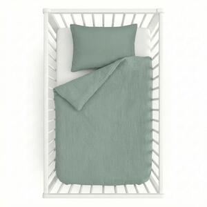Kvalitex Dětské mušelínové povlečení světle zelené 90x135, 45x60cm 1x 90/135, 1x 45/60cm