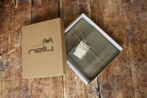 Nelly Lněná osuška - khaki 100x150cm