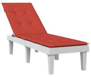 Poduška na polohovací židli červená melanž (75+105) x 50 x 3 cm