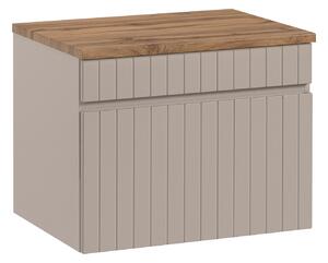Comad Koupelnová skříňka pod deskové umyvadlo Iconic Cashmere 60 kašmír/dub coast evoke
