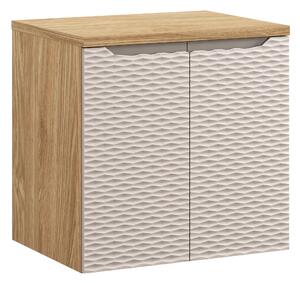 Comad Koupelnová skříňka pod deskové umyvadlo Ocean Beige 60 béžová/dub olejovaný