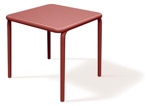 Prosperplast Zahradní jídelní stůl BRENES 79,5x79,5x75,5 cm retro červený