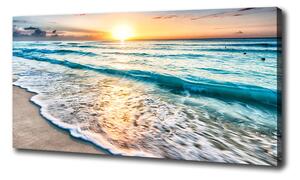 Foto obraz canvas Západ slunce pláž oc-64168411
