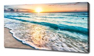 Foto obraz canvas Západ slunce pláž oc-64168411