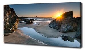 Foto obraz na plátně Skály na pláži oc-64210994