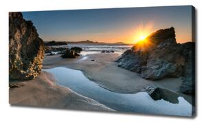 Foto obraz na plátně Skály na pláži oc-64210994