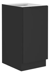Dolní kuchyňská skříňka Sobera 40 D 1F BB (černá). 1096988