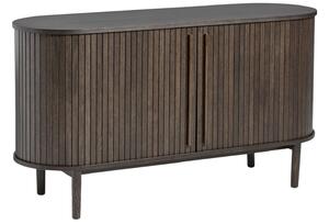 Unique Furniture Tmavá dubová komoda Meta 140 cm