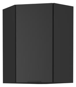 Horní rohová kuchyňská skříňka Sobera 60x60 GN 90 1F (černá). 1097001