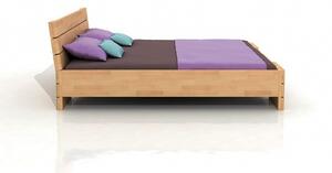 Buková postel s úložným prostorem - Sandemo , Buk přírodní, 200x200 cm