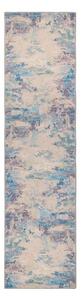 Modro-fialový pratelný běhoun s příměsí recyklovaných vláken 60x230 cm Reid – Flair Rugs