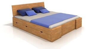 Buková postel s úložným prostorem - Hessler Drawers , Buk přírodní, 160x200 cm