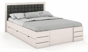 Buková postel s úložným prostorem - Gotland Drawers, , Buk přírodní, 200x200 cm